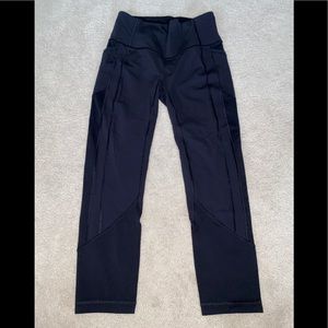 All the right places Lululemon Black crop Leggings